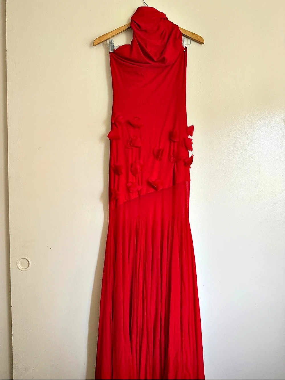 dress the population Red Maxi Dress Size Small NWT